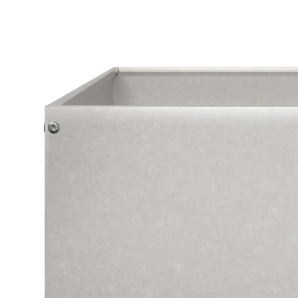 vidaXL Høybed 100x100x33,5 cm rustfritt stål