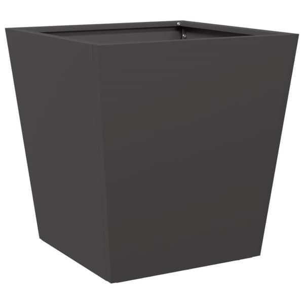 vidaXL Plantekasser 2 stk svart 40x40x40 cm stål