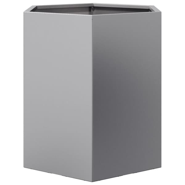 vidaXL Plantekasser 2 stk sekskantet 46x40x45 cm galvanisert stål