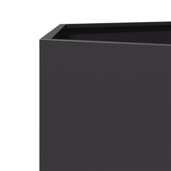 vidaXL Hageplanter 2 stk svart sekskantet 46x40x45 cm stål