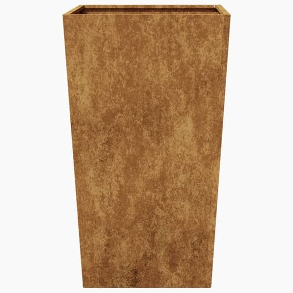 vidaXL Hageplantekar 45x45x75 cm oksidert stål