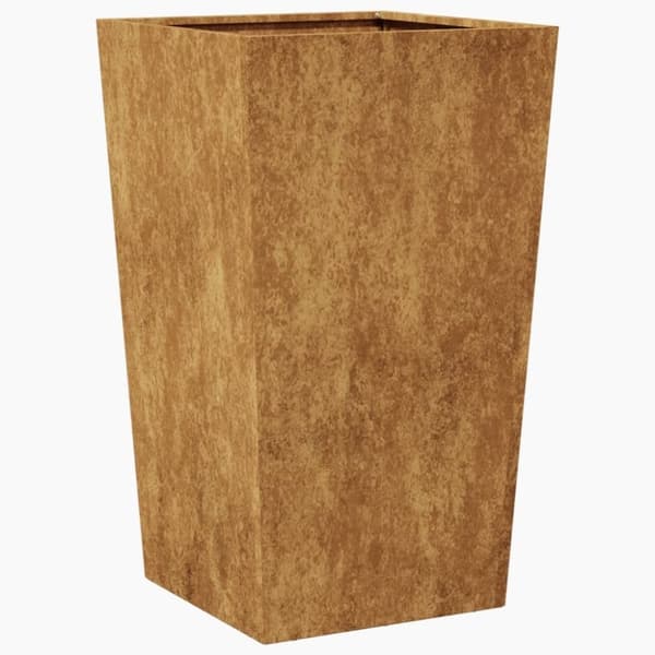 vidaXL Hageplantekar 45x45x75 cm oksidert stål
