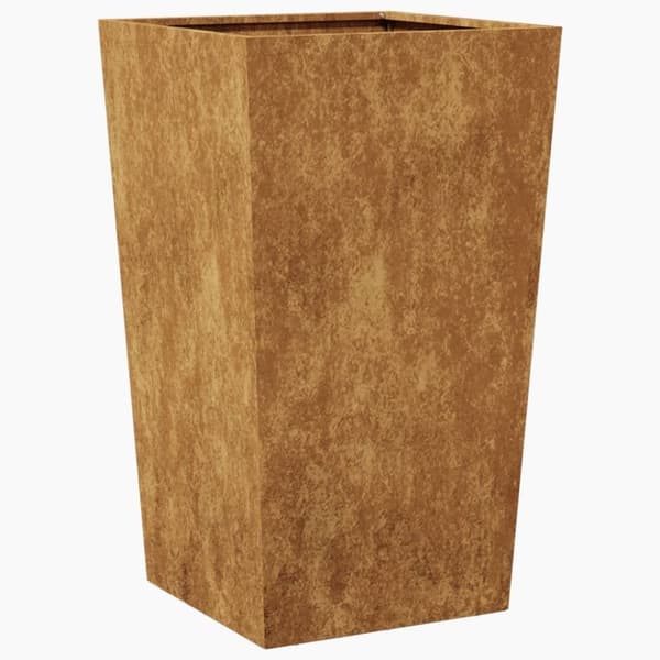 vidaXL Hageplantekar 45x45x75 cm oksidert stål