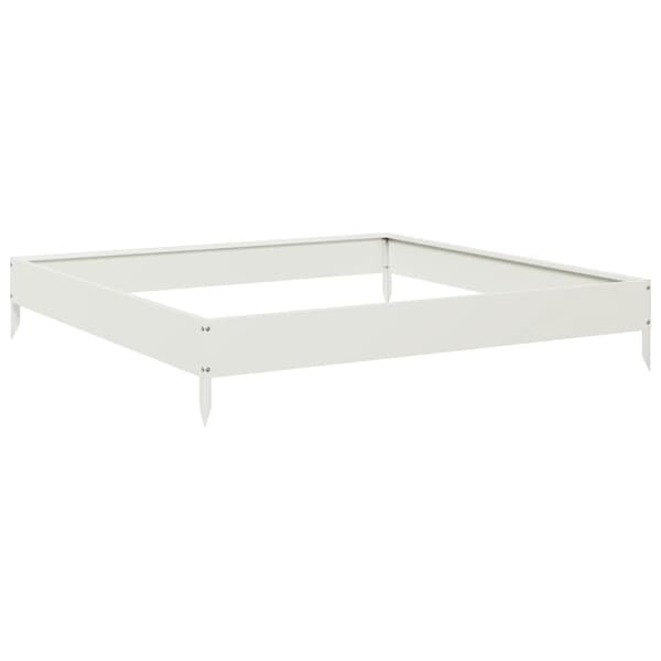 vidaXL højbed 100x100x18,5 cm stål hvid