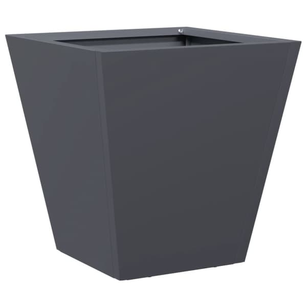 vidaXL Puutarhakukkalaatikot 2 kpl antrasiitti 30x30x30 cm teräs