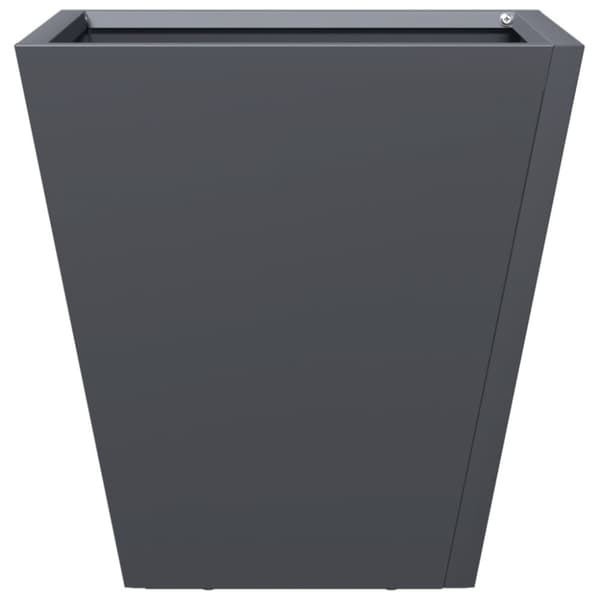 vidaXL Puutarhakukkalaatikot 2 kpl antrasiitti 30x30x30 cm teräs