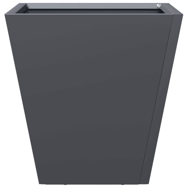 vidaXL Puutarhakukkalaatikot 2 kpl antrasiitti 30x30x30 cm teräs