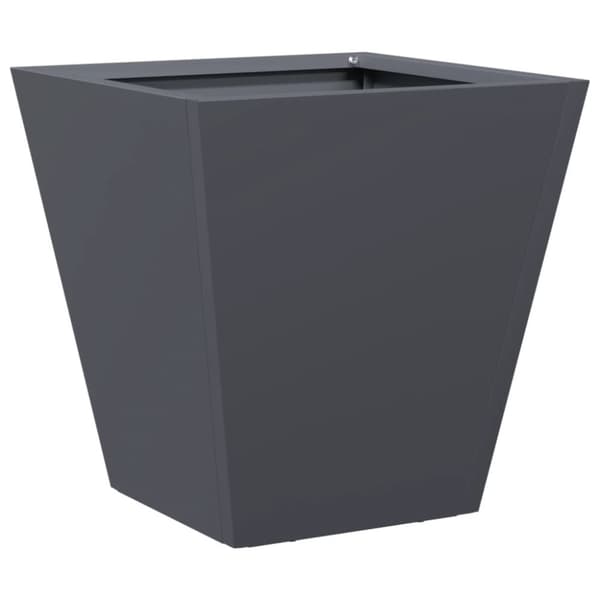 vidaXL Puutarhakukkalaatikot 2 kpl antrasiitti 30x30x30 cm teräs