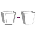 Pikkukuva 11 / 11: vidaXL Puutarhakukkalaatikot 2 kpl antrasiitti 30x30x30 cm teräs