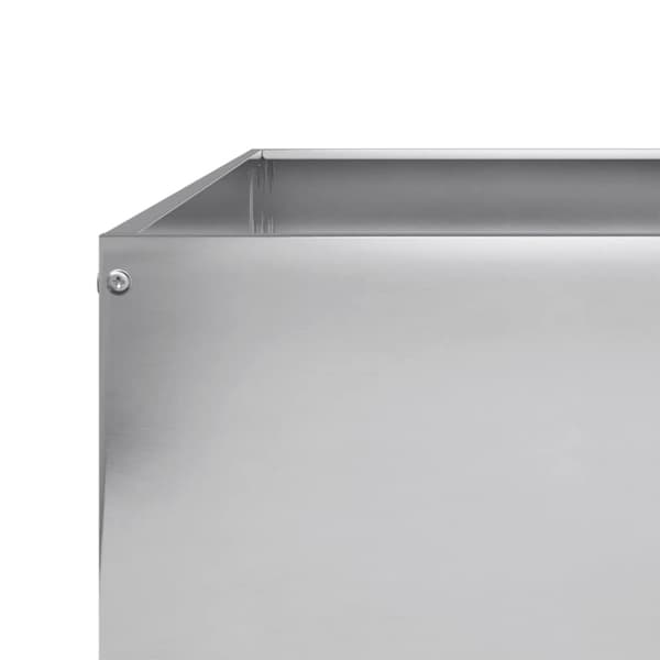 vidaXL højbed 100x100x25 cm galvaniseret stål