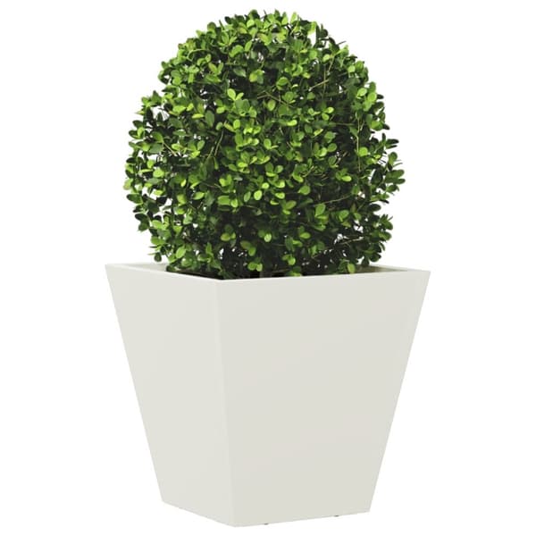 vidaXL plantekasse 30x30x30 cm stål hvid
