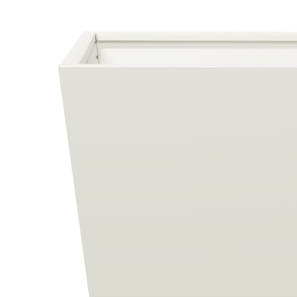 vidaXL plantekasse 30x30x30 cm stål hvid