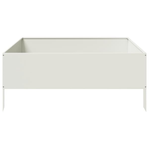 vidaXL højbed 100x100x25 cm stål hvid
