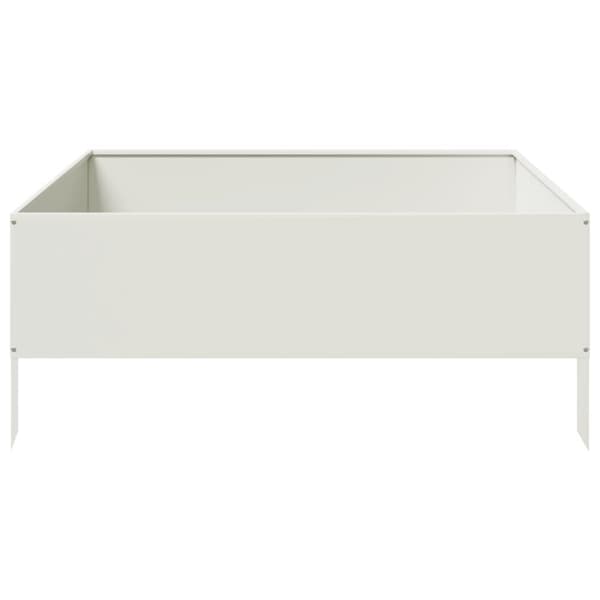 vidaXL højbed 100x100x25 cm stål hvid