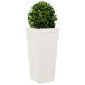 Miniatyrbillede 5 af 11: vidaXL plantekrukker 2 stk. 35x35x75 cm stål hvid