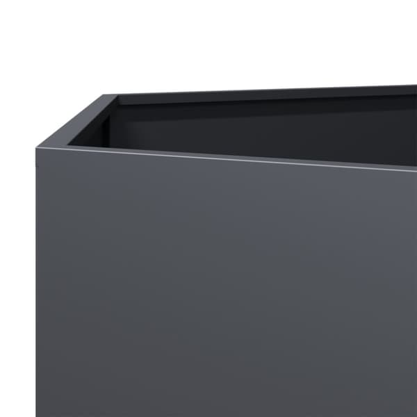 vidaXL Plantekasse antrasitt sekskantet 69x60x45 cm stål