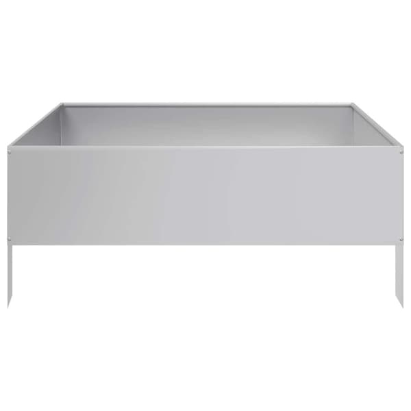 vidaXL Høybed 100x100x25 cm galvanisert stål
