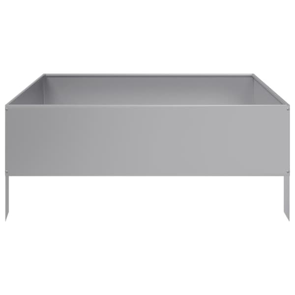 vidaXL Høybed 100x100x25 cm galvanisert stål