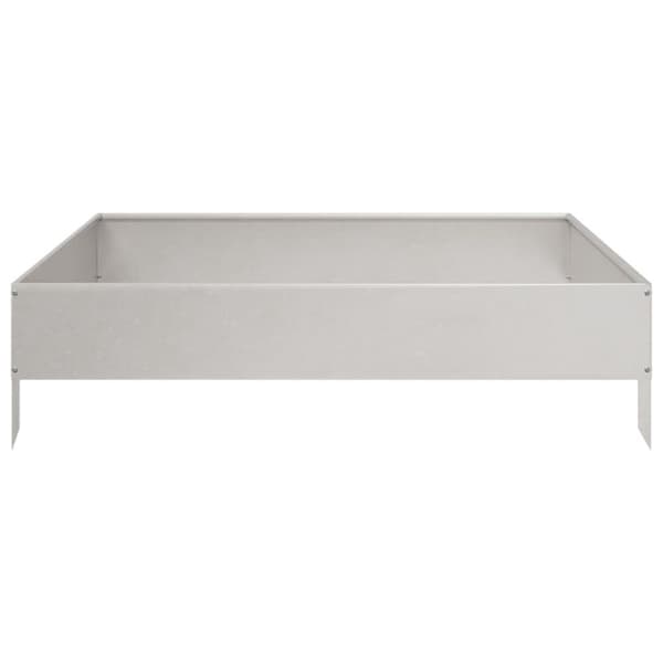 vidaXL Høybed 100x100x26 cm rustfritt stål
