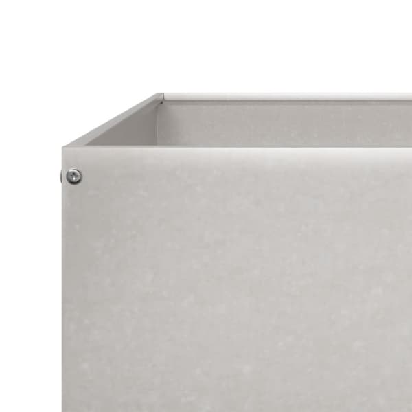 vidaXL Høybed 100x100x26 cm rustfritt stål