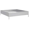 Miniatyrbilde 3 av 11: vidaXL Høybed 100x100x26 cm galvanisert stål