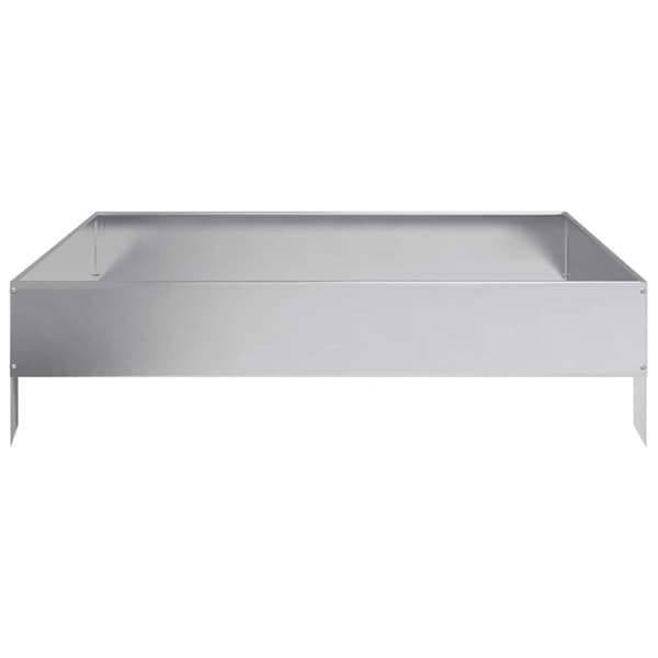 vidaXL Høybed 100x100x26 cm galvanisert stål