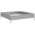 Miniatyrbilde 7 av 11: vidaXL Høybed 100x100x26 cm galvanisert stål