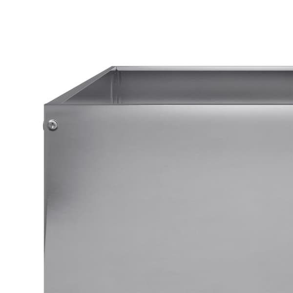 vidaXL Høybed 100x100x26 cm galvanisert stål