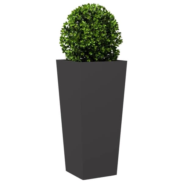 vidaXL Plantekasse svart 35x35x75 cm stål