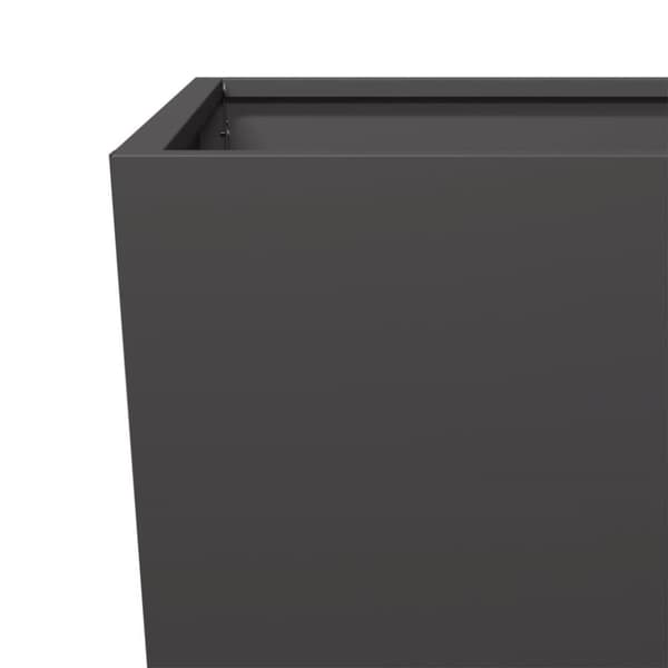 vidaXL Plantekasse svart 35x35x75 cm stål