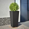 Miniatyrbilde 2 av 11: vidaXL Plantekasse svart 35x35x75 cm stål