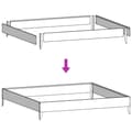 Miniatyrbillede 9 af 11: vidaXL højbed 100x100x26 cm galvaniseret stål