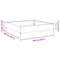 Miniatyrbillede 11 af 11: vidaXL højbed 100x100x26 cm galvaniseret stål