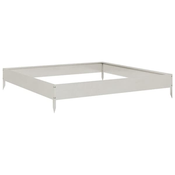 vidaXL Høybed 100x100x18,5 cm rustfritt stål