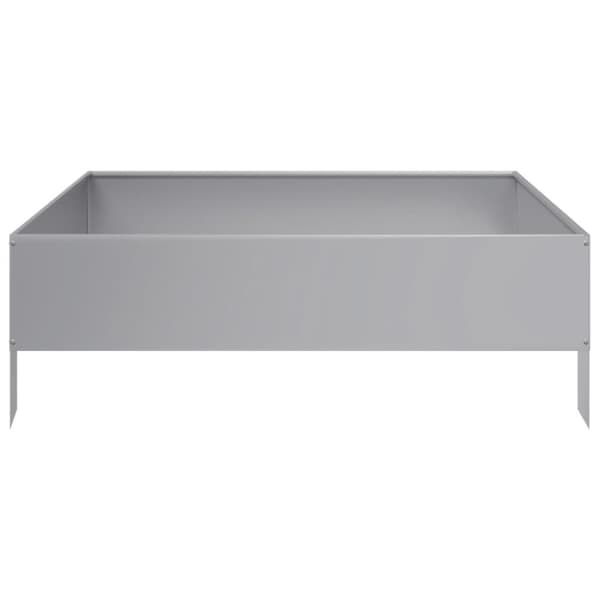 vidaXL Høybed 100x100x33,5 cm galvanisert stål