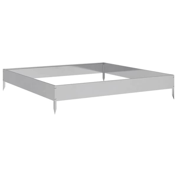 vidaXL højbed 100x100x18,5 cm galvaniseret stål