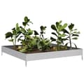Miniatyrbillede 4 af 11: vidaXL højbed 100x100x18,5 cm galvaniseret stål