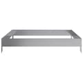 Miniatyrbillede 6 af 11: vidaXL højbed 100x100x18,5 cm galvaniseret stål