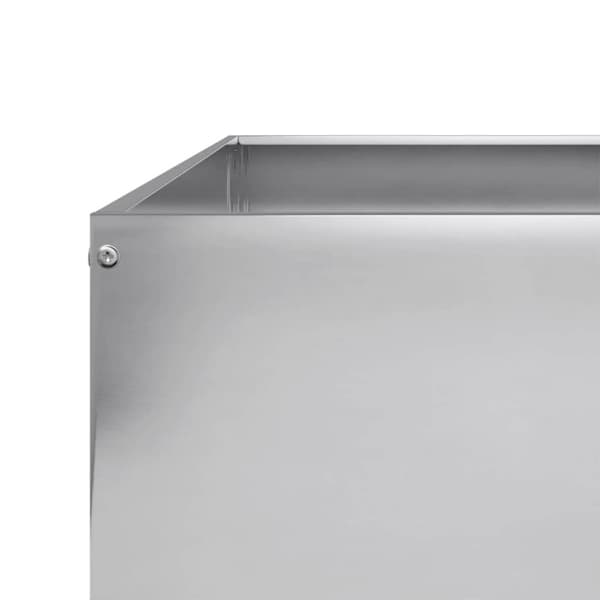 vidaXL højbed 100x100x18,5 cm galvaniseret stål