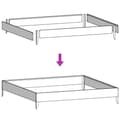 Miniatyrbillede 9 af 11: vidaXL højbed 100x100x18,5 cm galvaniseret stål