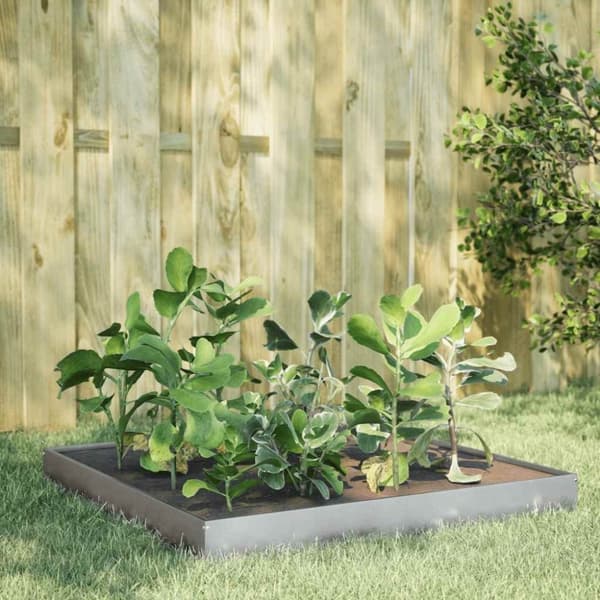 vidaXL højbed 100x100x18,5 cm galvaniseret stål