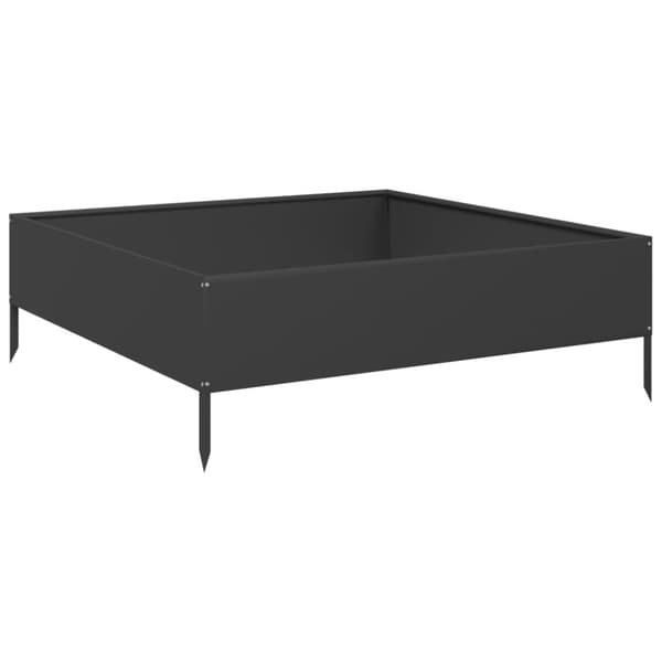 vidaXL højbed 100x100x33,5 cm stål sort
