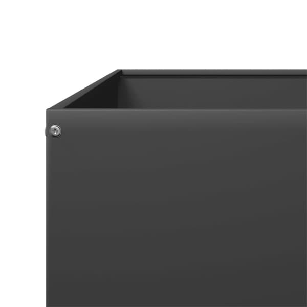 vidaXL højbed 100x100x33,5 cm stål sort