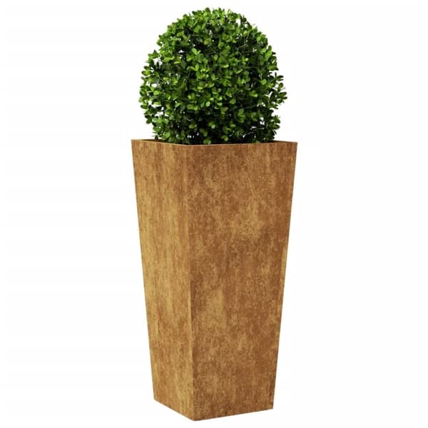 vidaXL Istutuskoneet 2 kpl 35x35x75 cm säänkestävä teräs