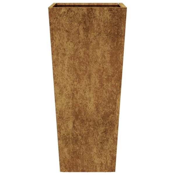 vidaXL Istutuskoneet 2 kpl 35x35x75 cm säänkestävä teräs