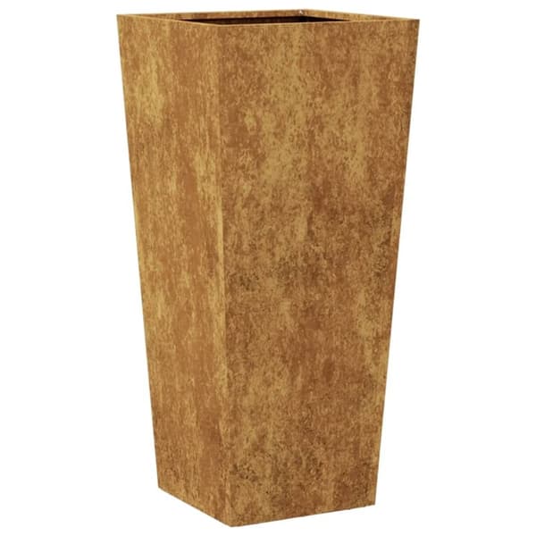 vidaXL Istutuskoneet 2 kpl 35x35x75 cm säänkestävä teräs