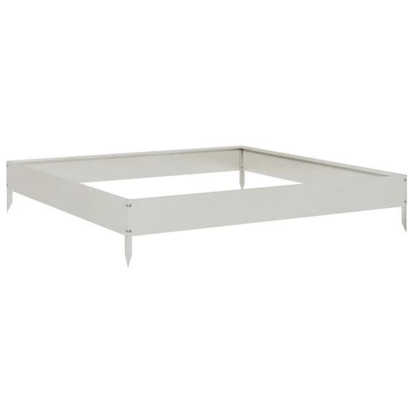 vidaXL højbed 100x100x18,5 cm rustfrit stål