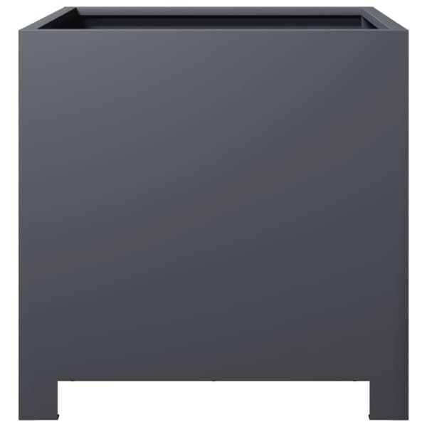 vidaXL Plantekasser 2 stk antrasitt 40x40x40 cm stål