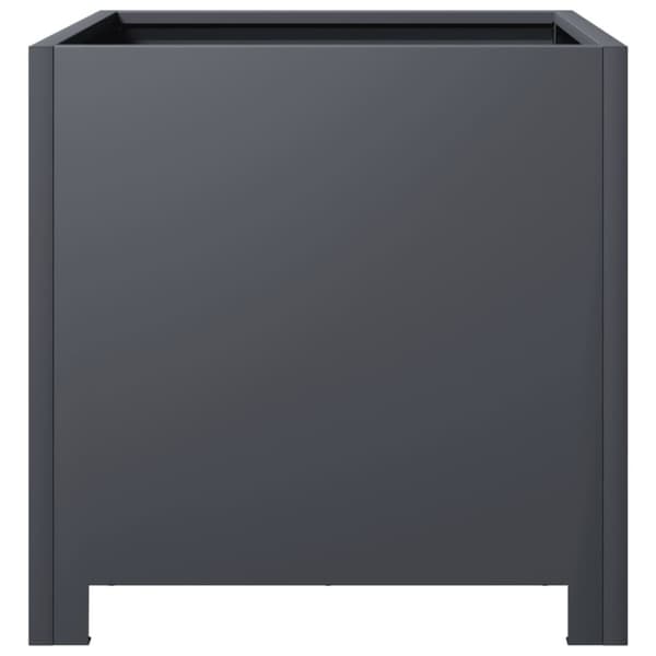 vidaXL Plantekasser 2 stk antrasitt 40x40x40 cm stål