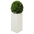 Miniatyrbilde 5 av 11: vidaXL Plantekasser 2 stk hvit trekantet 50x43x75 cm stål
